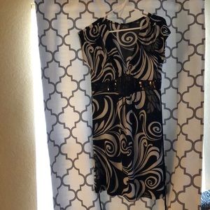 Black patterned dress